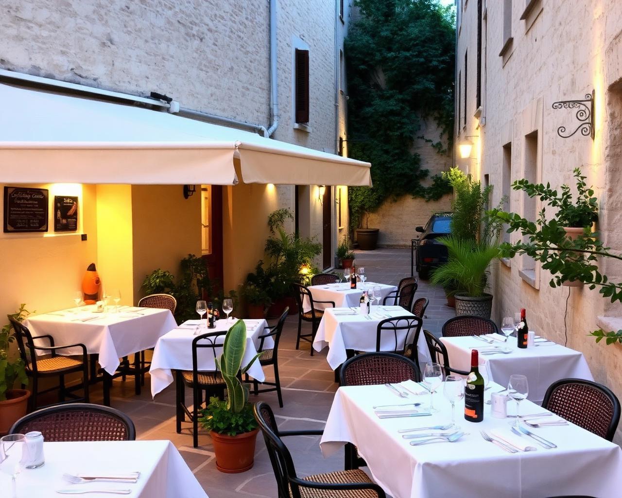 Terrazza esterna del ristorante